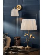 Laura Ashley Egelton Wall Light Aged Brass With Shade - Image 5