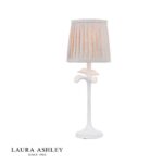 Laura Ashley Eleni Table Lamp Matt White With Shade