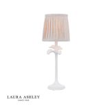 Laura Ashley Eleni Table Lamp Matt White With Shade