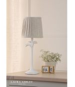 Laura Ashley Eleni Table Lamp Matt White With Shade - Image 5