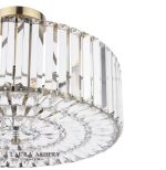 Laura Ashley Fernhurst 4lt Semi-Flush Crystal & Antique Brass - Image 2