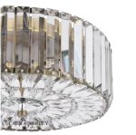 Laura Ashley Fernhurst 3lt Flush Crystal & Antique Brass - Image 2