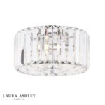 Laura Ashley Fernhurst 3lt Flush Crystal & Polished Chrome Small