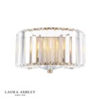 Laura Ashley Fernhurst Wall Light Crystal & Antique Brass