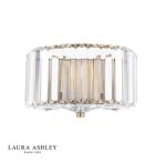 Laura Ashley Fernhurst Wall Light Crystal & Antique Brass - Image 3