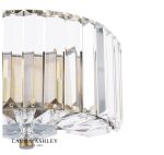 Laura Ashley Fernhurst Wall Light Crystal & Antique Brass - Image 2