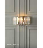 Laura Ashley Fernhurst Wall Light Crystal & Antique Brass - Image 4