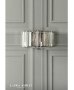 Laura Ashley Fernhurst Wall Light Crystal & Antique Brass - Image 5