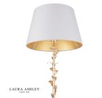 Laura Ashley Halton Floor Lamp Distressed Gold Leaf With Shade - Image 2