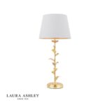 Laura Ashley Halton Table Lamp Distressed Gold Leaf With Shade
