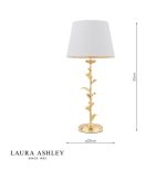 Laura Ashley Halton Table Lamp Distressed Gold Leaf With Shade - Image 7