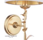 Laura Ashley Halton Wall Light Distressed Gold Leaf With Shade - Image 2