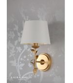 Laura Ashley Halton Wall Light Distressed Gold Leaf With Shade - Image 4