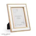 Laura Ashley Clemence Photo Frame Mirror & Gold Leaf 5x7 inch