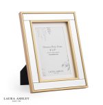 Laura Ashley Clemence Photo Frame Mirror & Gold Leaf 5x7 inch