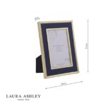 Laura Ashley Harrison Photo Frame Brushed Brass and Blue 4x6 inch - Image 5