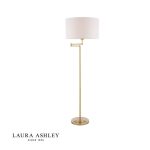 Laura Ashley Marlowe Floor Lamp Antique Brass With Shade