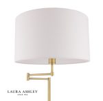 Laura Ashley Marlowe Floor Lamp Antique Brass With Shade - Image 2