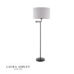 Laura Ashley Marlowe Floor Lamp Matt Black With Shade