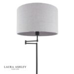 Laura Ashley Marlowe Floor Lamp Matt Black With Shade - Image 2
