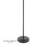 Laura Ashley Marlowe Floor Lamp Matt Black With Shade - Image 3