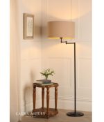 Laura Ashley Marlowe Floor Lamp Matt Black With Shade - Image 4