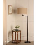 Laura Ashley Marlowe Floor Lamp Matt Black With Shade - Image 5