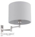 Laura Ashley Marlowe Wall Light Polished Nickel With Shade - Image 2