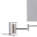 Laura Ashley Marlowe Wall Light Polished Nickel With Shade - Image 3