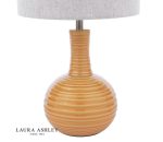 Laura Ashley Padley Table Lamp Yellow Ceramic & Antique Brass With Shade - Image 3