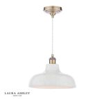Laura Ashley Pussywillow Pendant White Ceramic
