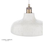Laura Ashley Pussywillow Pendant White Ceramic - Image 2