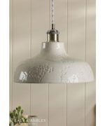 Laura Ashley Pussywillow Pendant White Ceramic - Image 5