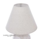 Laura Ashley Pussywillow Table Lamp Cream Ceramic & Polished Chrome With Shade (Twin Pack) - Image 2