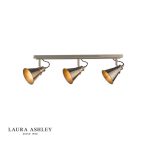 Laura Ashley Rufus 3lt Bar Spotlight Industrial Nickel