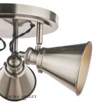 Laura Ashley Rufus 3lt Plate Spotlight Industrial Nickel - Image 3