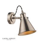 Laura Ashley Rufus Single Spotlight Industrial Nickel