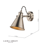 Laura Ashley Rufus Single Spotlight Industrial Nickel - Image 6