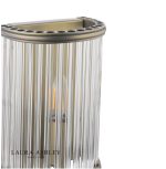 Laura Ashley Sutton Wall Light Matt Antique Brass & Ribbed Glass - Image 2