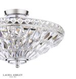 Laura Ashley Vienna 3lt Semi-Flush Polished Chrome & Crystal - Image 2