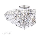 Laura Ashley Vienna 3lt Semi-Flush Polished Chrome & Crystal - Image 3