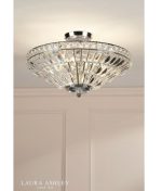 Laura Ashley Vienna 3lt Semi-Flush Polished Chrome & Crystal - Image 4