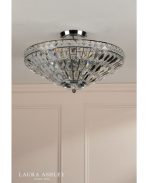 Laura Ashley Vienna 3lt Semi-Flush Polished Chrome & Crystal - Image 5