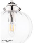 Laura Ashley Whitham Pendant Polished Nickel & Ribbed Glass - Image 2