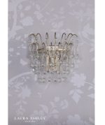 Laura Ashley Willow Wall Light Satin Champagne & Crystal - Image 4