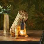 Pug Puppy Gold Table - Image 3