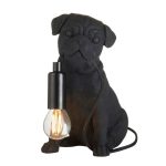 Pug Puppy Black Table