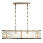 Ridgeton 4lt Antique Brass Linear Pendant
