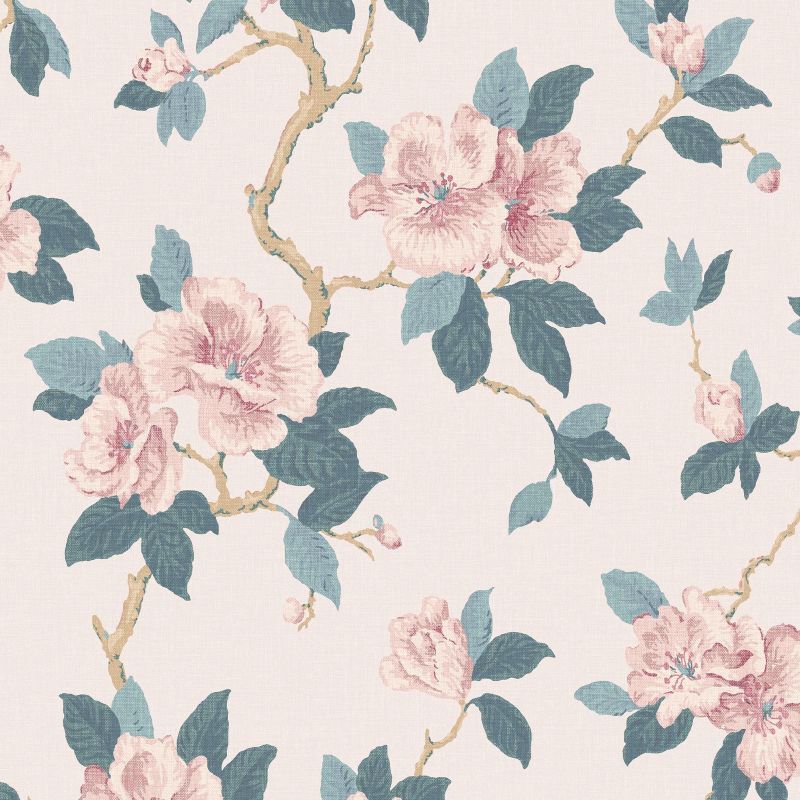 130096_TILE_MAYA LINEN_01 Laura Ashley Maya Linen Wallpaper - Image 1