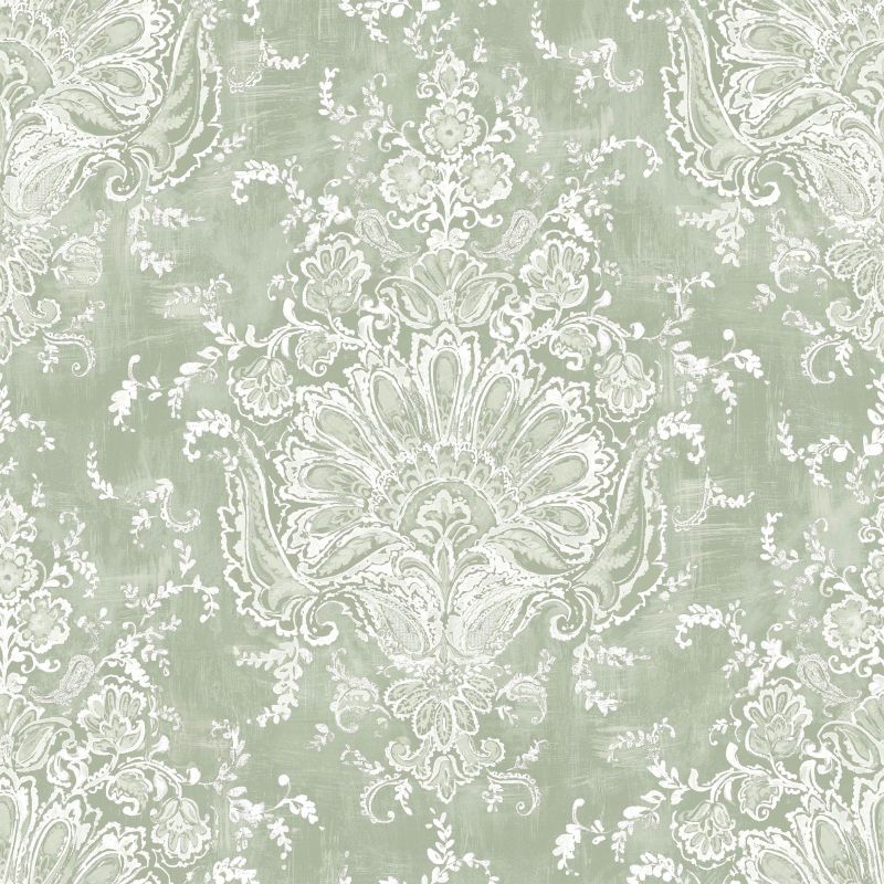 130105_TILE_MADDOX SAGE GREEN_01 Laura Ashley Maddox Sage Green Wallpaper - Image 1